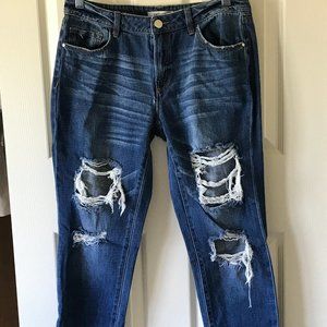 Refuge Distressed Jeans Sz 8